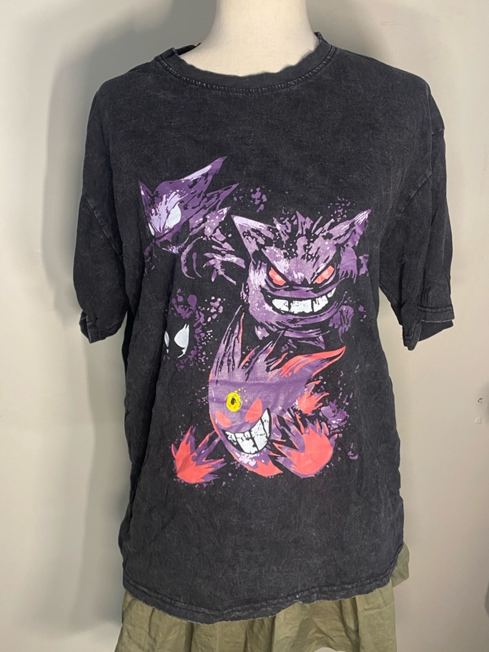 Graphic Pokémon Gengar Short Sleeve Tee - Black